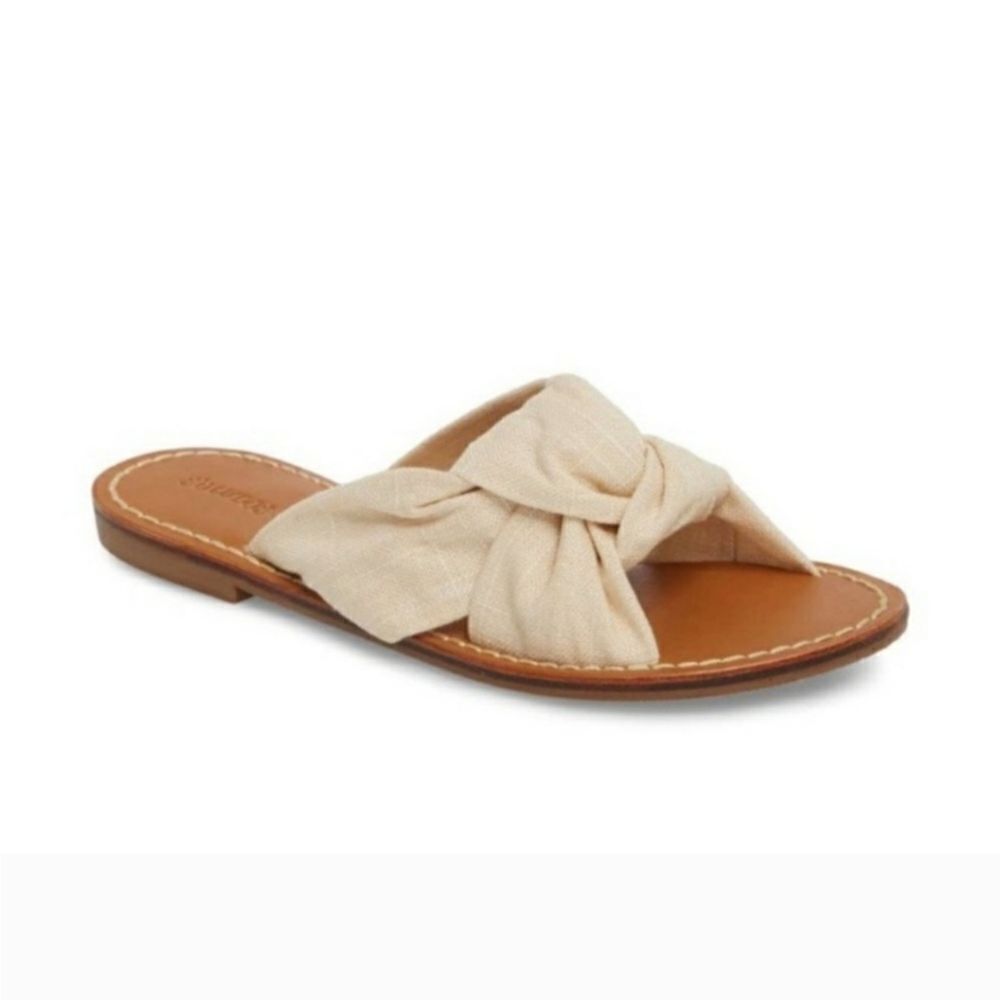 Saludos Knotted Slide Sandals Sz 7.5